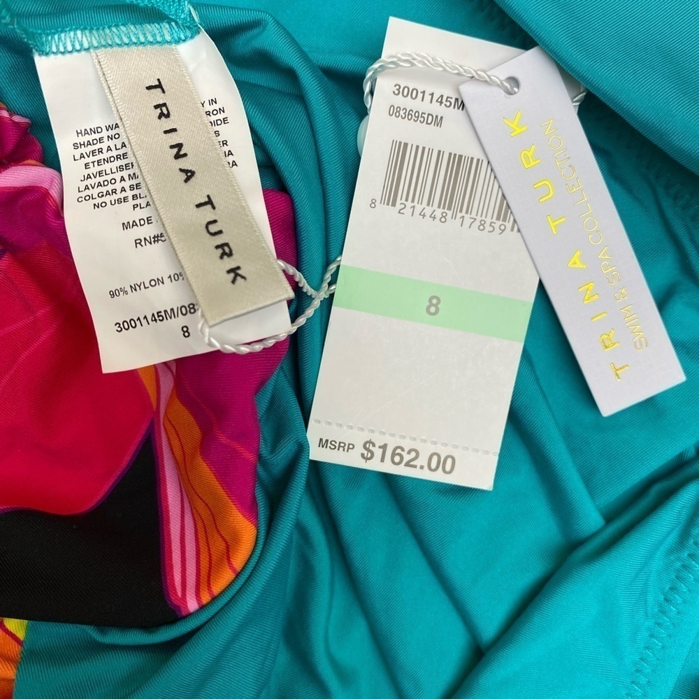 NWT TRINA TURK SOLAR One Piece Strappy/Convertible Back Swimsuit - Picture 5 of 11